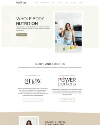 We have loved working with these two strong, passionate women in their mission to encourage whole-body health for women of color and professional athletes. Cheers to you, Stef & Bri!

#webdesign #websitedesign